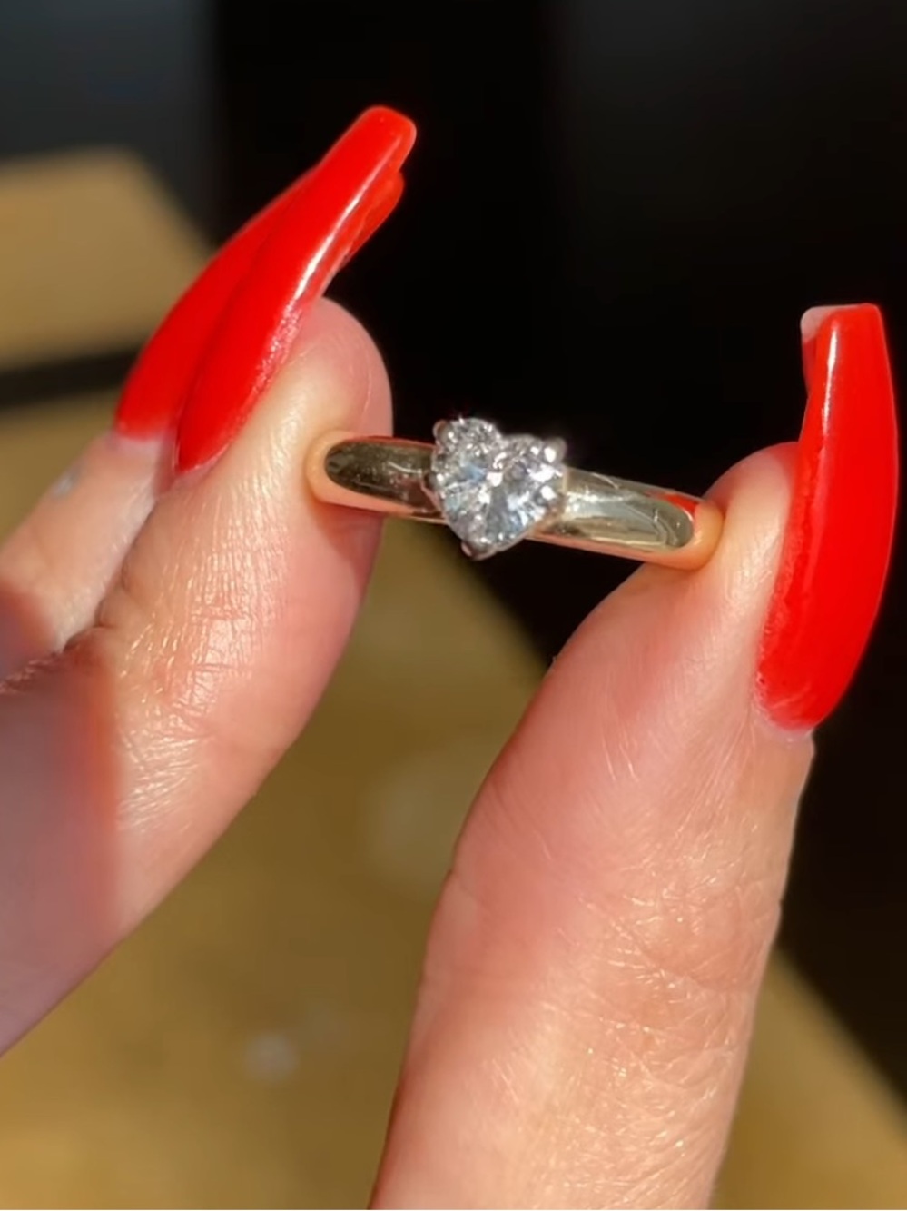 Heart-Cut Solitaire Ring - Women Jewelry